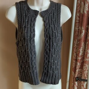 Banana Republic Brown Cable Knit Vest